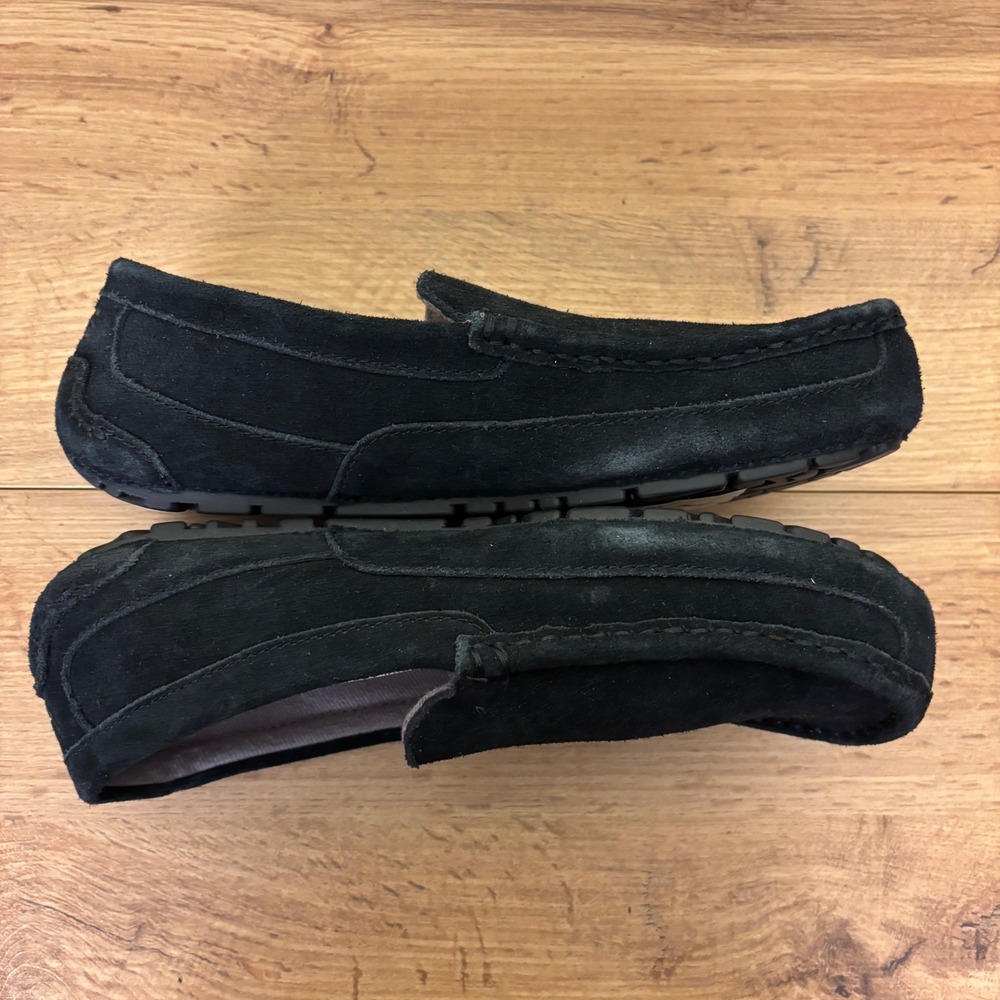 UGG‎ Alder Slip-On Loafer In Black Men Size 8 Suede Wool Insole Comfort Warm - Picture 5 of 11